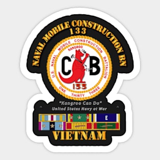 133 NCB w SVC Ribbons - Vietnam Sticker